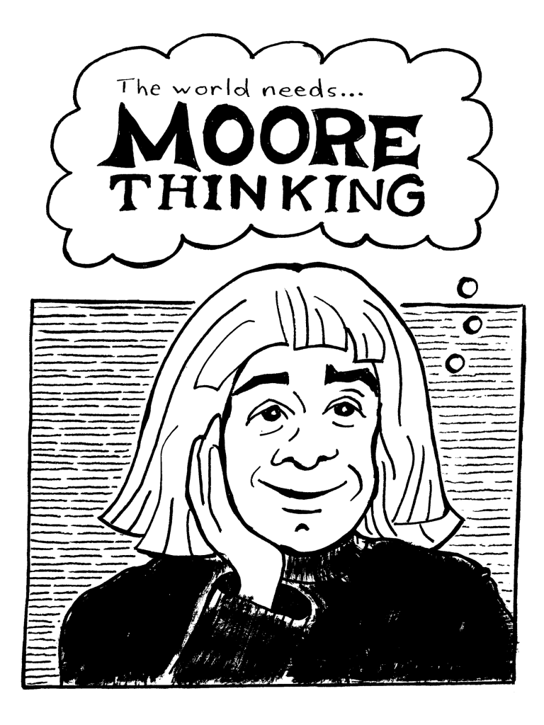 Cartoon image of author